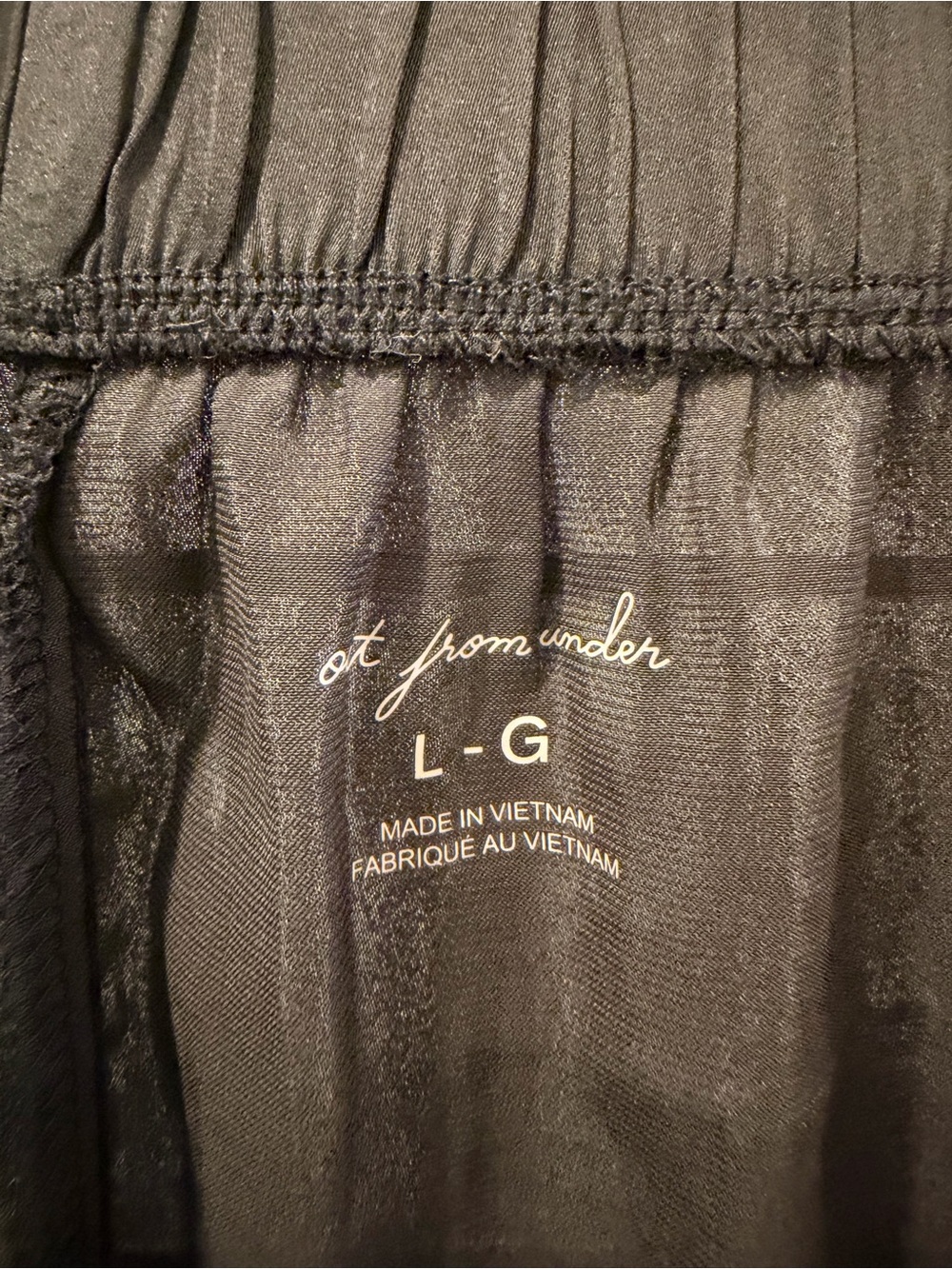 Urban Outfitters Black Shorts with Cream Lace Trim - Picture 3 of 4